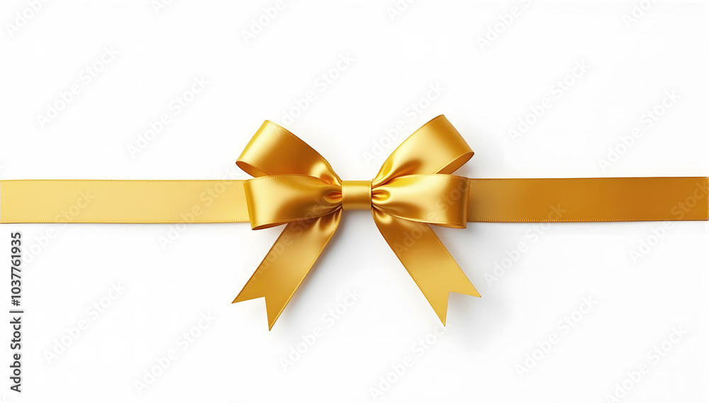 yellow ribbon with a bow on a dark surface, perfect for decoration and celebration themes. Black Friday sale concept isolated on white background yellow ribbon with a bow on a dark surface, perfect for decoration and celebration themes. Black Friday sale concept isolated on white background