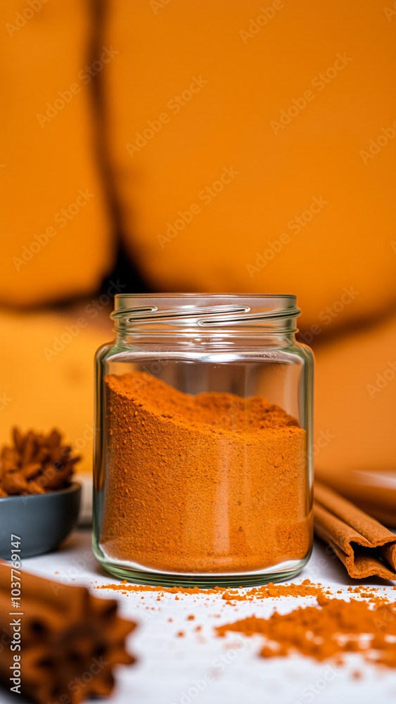 jar powder with cinnamon sticks jar powder with cinnamon sticks