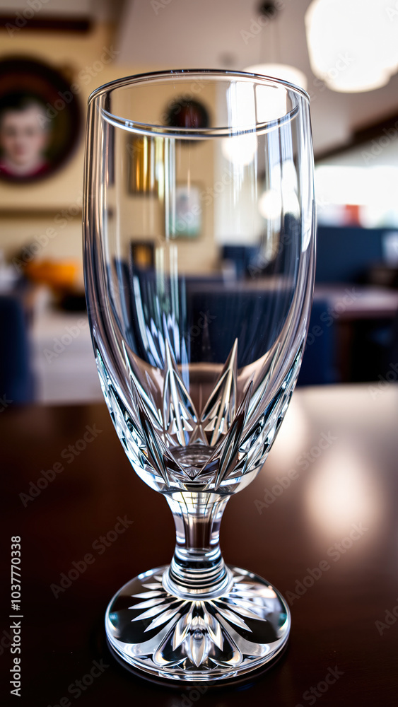 Obraz premium empty glass awaits its drink