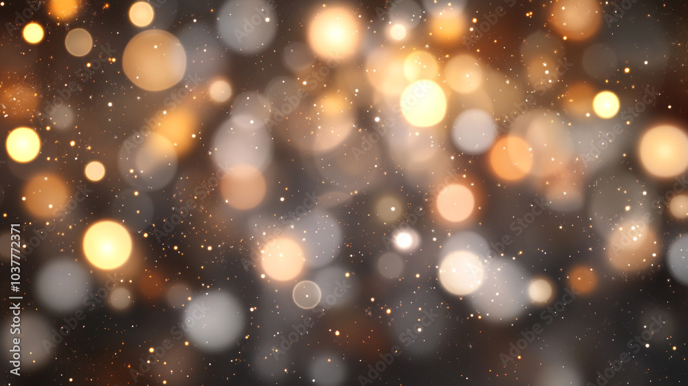 Twinkling glitter reflections create a festive atmosphere for Christmas celebrations Twinkling glitter reflections create a festive atmosphere for Christmas celebrations
