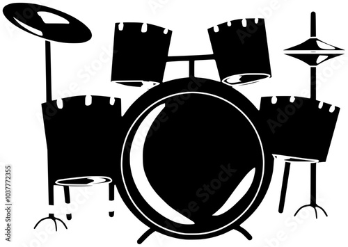 instrument illustration music silhouette musician logo percussion icon drum outline beat drummer sound concert musical drumstick stick band rock shape to vector graphic background