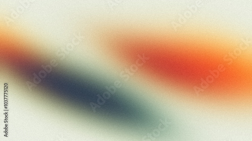 Retro white orange blue gray color flow grainy gradient texture backdrop design, noise texture effect with smooth colors, bright, glowing, shine, bright, noisy, website header
