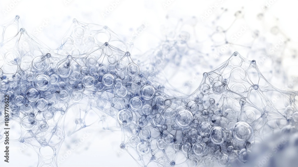 Molecular Marvels: 3D Abstract Scientific Background Molecular Marvels: 3D Abstract Scientific Background