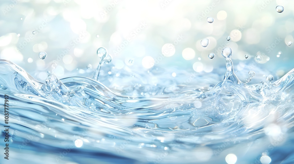 Water Splash with Bokeh Water Splash with Bokeh