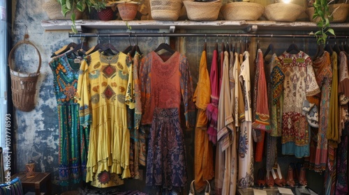 Bohemian Clothing Display