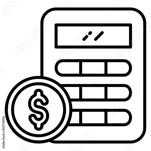 Calculator Icon Element For Design