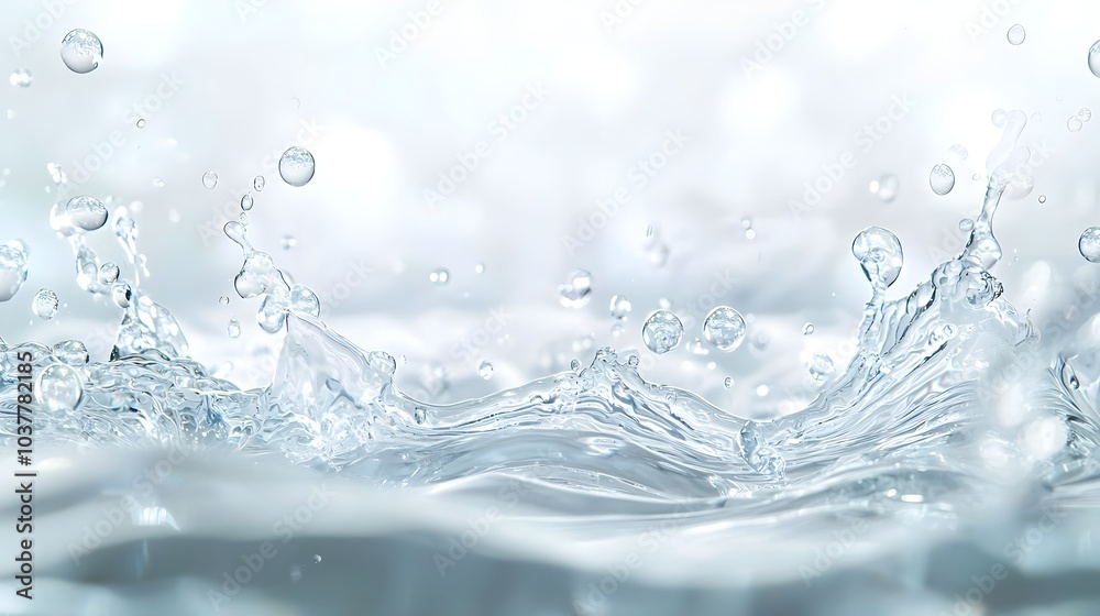 Water Splash with Bubbles Water Splash with Bubbles