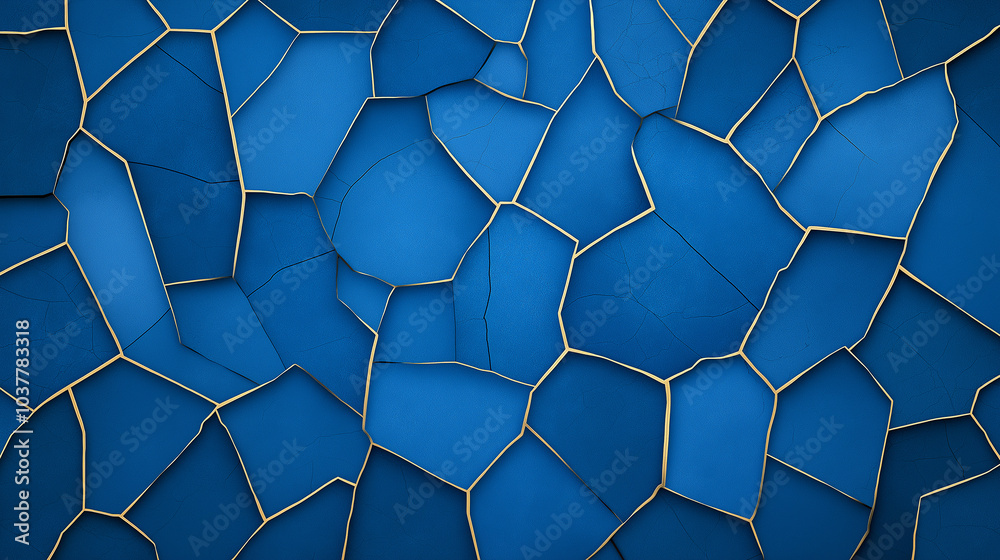 blue texture. abstract luxury blue porcelain mosaic texture with irregular geometric shapes outlined by thin gold lines, wallpapers, packaging, modern background design, digital organic backdrop blue texture. abstract luxury blue porcelain mosaic texture with irregular geometric shapes outlined by thin gold lines, wallpapers, packaging, modern background design, digital organic backdrop