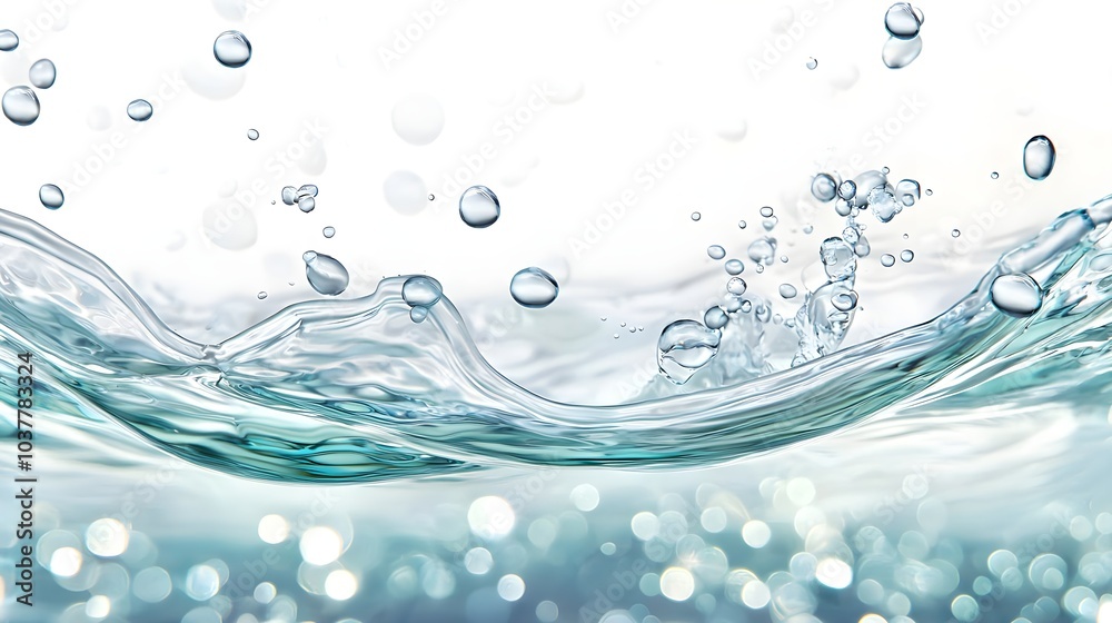 Water Splash with Bubbles Water Splash with Bubbles