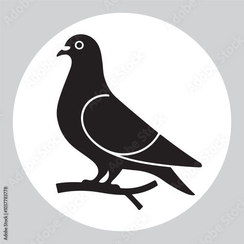 pigeon silhouette Illustration