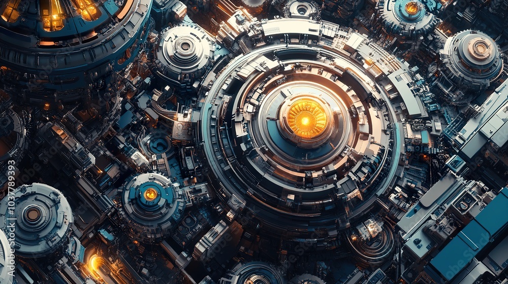 Abstract Futuristic Machine: A Digital Art Exploration of Technology Abstract Futuristic Machine: A Digital Art Exploration of Technology