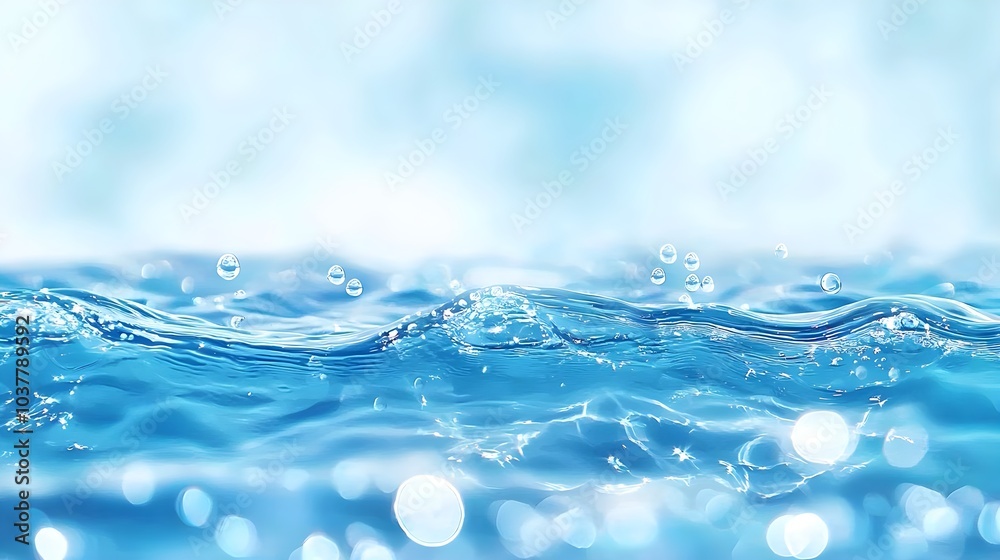Water Surface with Bubbles Water Surface with Bubbles