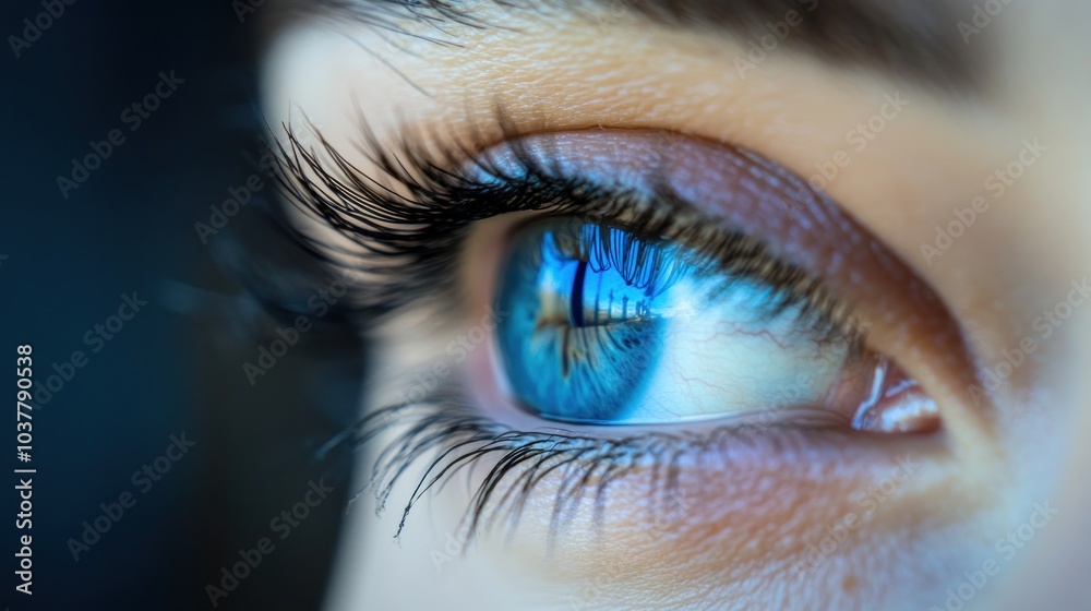Fototapeta premium Close-up of a Blue Eye