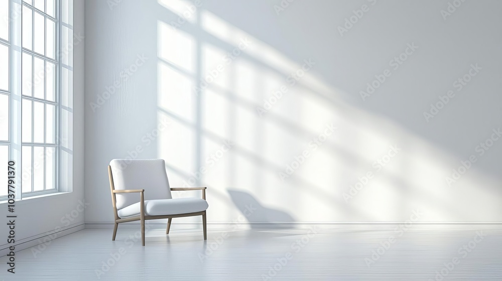 Introvert Solitude Minimalism A single chair placed in the center of an empty, bright room with soft natural light streaming in Minimalist solitude, Calm, introversion Introvert Solitude Minimalism A single chair placed in the center of an empty, bright room with soft natural light streaming in Minimalist solitude, Calm, introversion