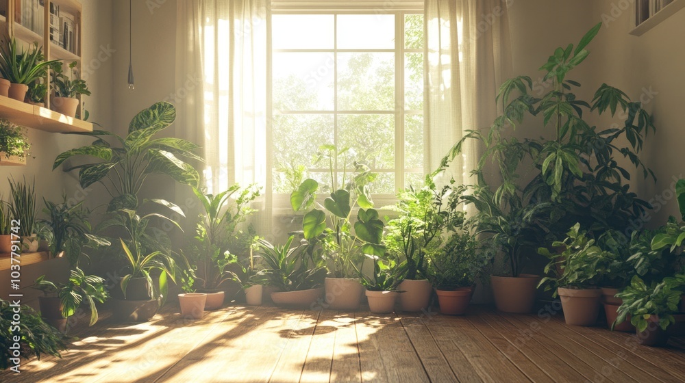 Sunlit Indoor Garden Sunlit Indoor Garden