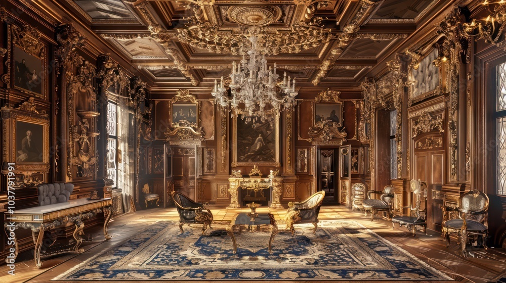 Obraz premium Opulent Grand Hall