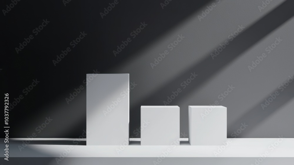 Minimalist Podium Setup with Symmetrical Design Minimalist Podium Setup with Symmetrical Design