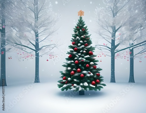 Christmas' Day with gift box and Santa Claus, for Christmas' Day and Happy New Year Day.