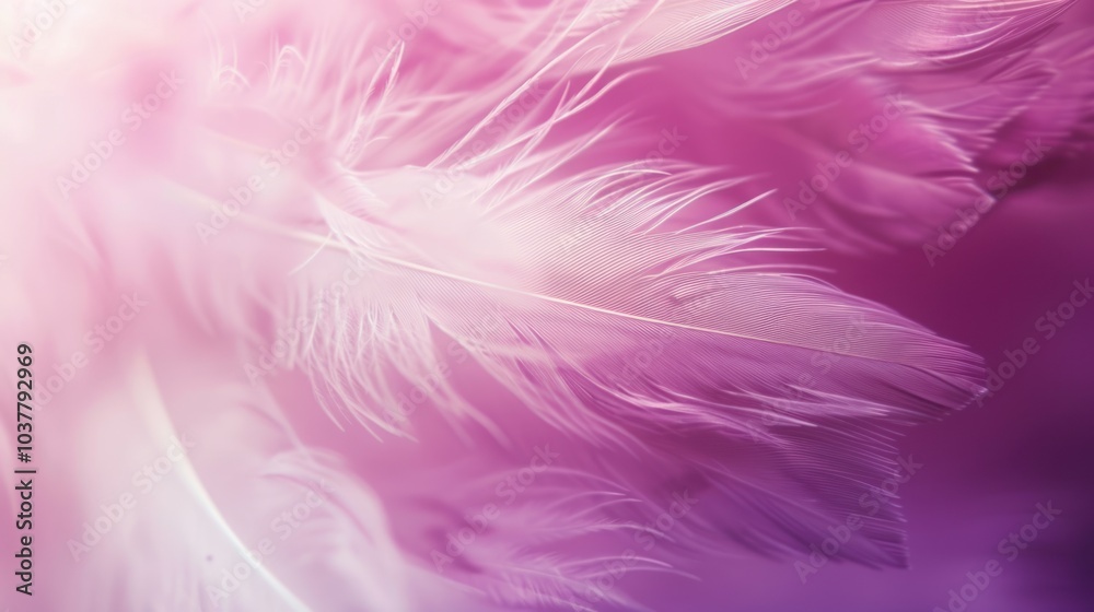 Obraz premium Delicate Feathers in Soft Light