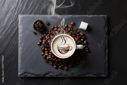 Dark Indulgence A Symphony of Coffee and Aroma photo