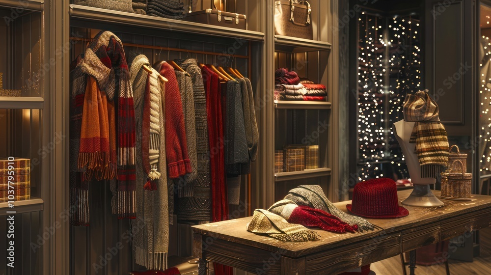 Cozy Winter Fashion Shop Display Cozy Winter Fashion Shop Display
