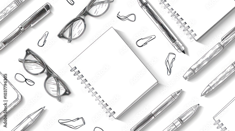Office Supplies Sketch Office Supplies Sketch