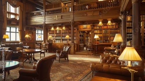 Elegant Library Interior