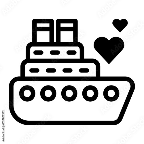 cruise Line Icon