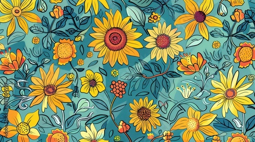 Floral Pattern Background