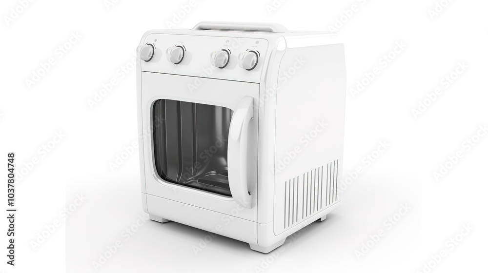 A household appliance on a white background - a practical and essential item in modern living. This appliance stands out against the pure white backdrop, representing convenience and functionality in A household appliance on a white background - a practical and essential item in modern living. This appliance stands out against the pure white backdrop, representing convenience and functionality in