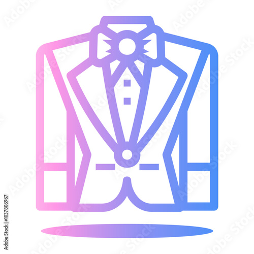tuxedo Line Gradient Icon