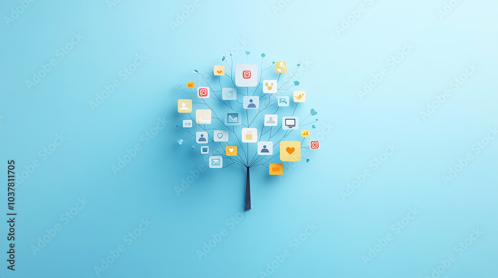 The people on the tree are all connected The people on the tree are all connected