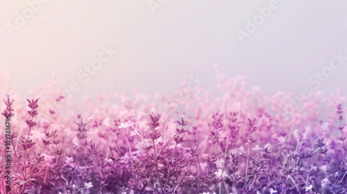 Lavender Field in Soft Light