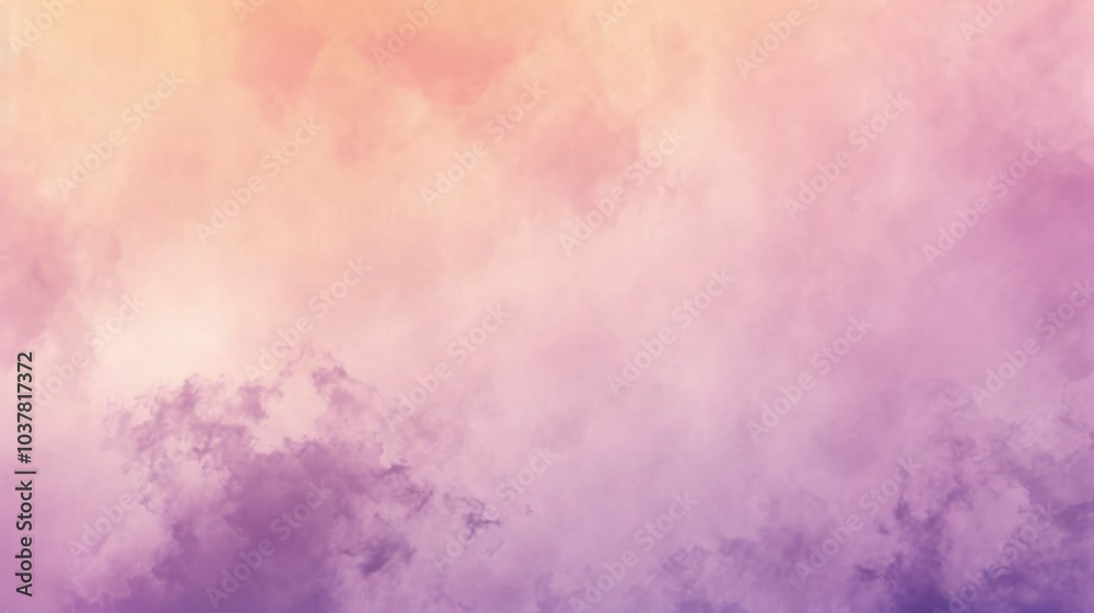Fototapeta premium Abstract Cloud Formation in a Soft Pastel Color Palette