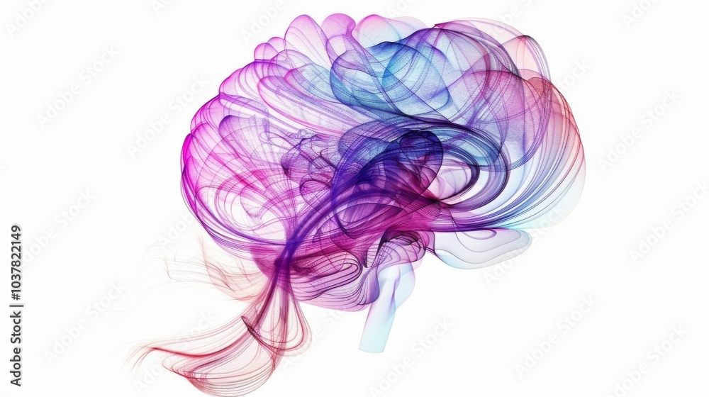 a brain depicted as a cosmic symphony, with waves of thought and emotion resonating throughout the universe a brain depicted as a cosmic symphony, with waves of thought and emotion resonating throughout the universe