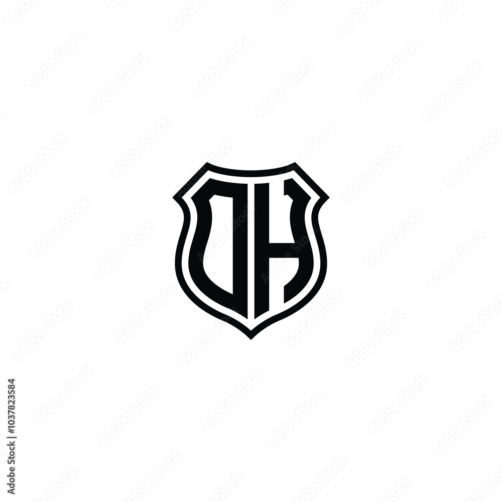 DH monogram logo design letter text name symbol monochrome logotype alphabet character simple logo DH monogram logo design letter text name symbol monochrome logotype alphabet character simple logo