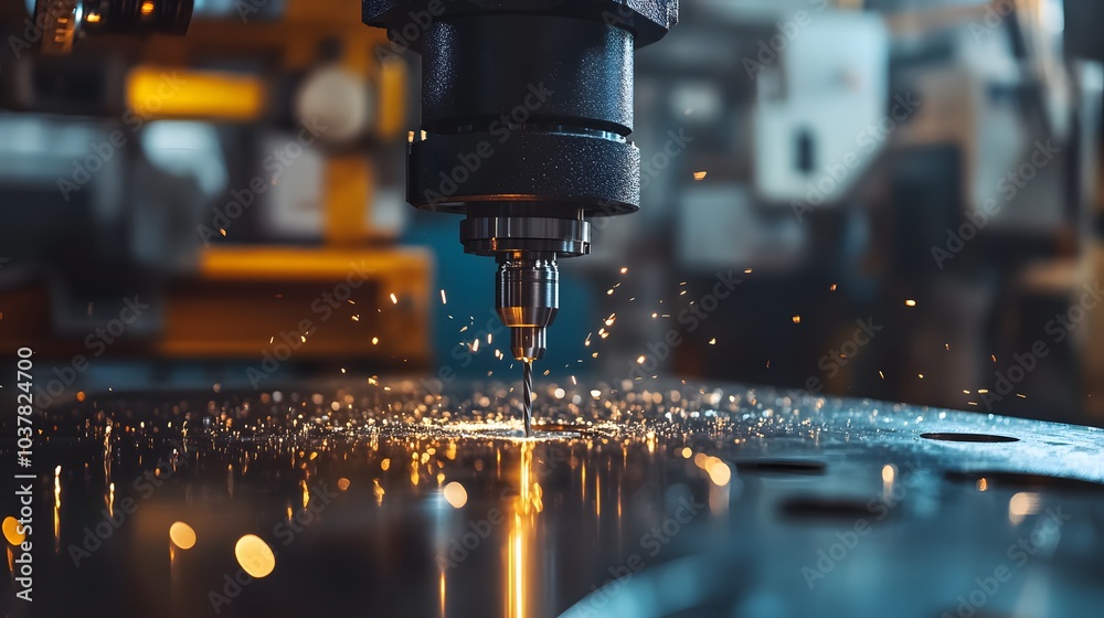 CNC at work. CNC at work.
