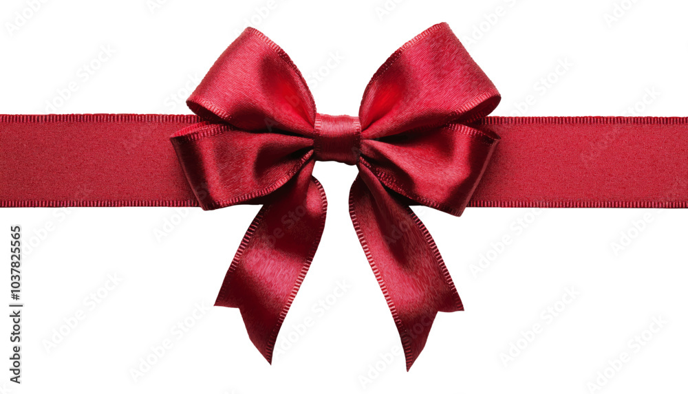 Red gift bow with ribbon
Red gift bow with ribbon