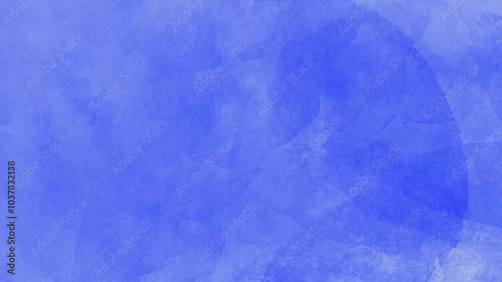 blue watercolor stop motion animated with noise effect, grunge, grain, abstract background texture for vintage style 