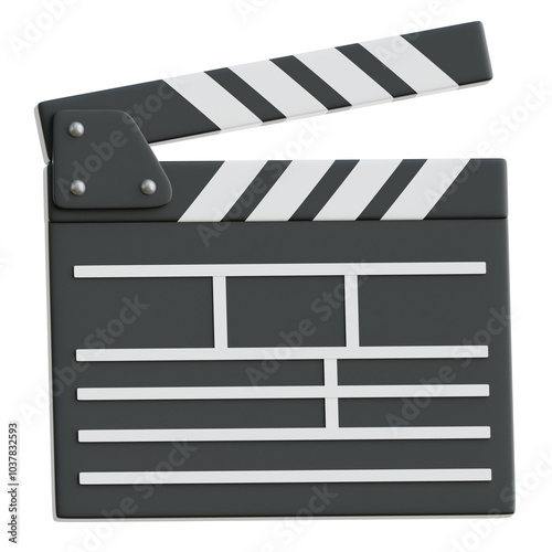 Clapperboard 3d Illustration photo