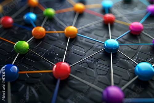 A close up of a bunch of pins on a keyboard photo