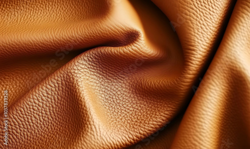 brown leather background-generative ai