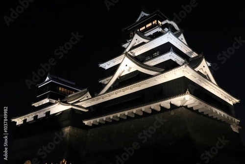 夜の熊本城