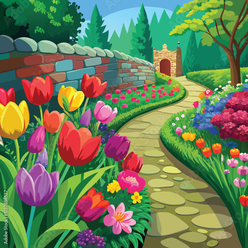 spring in the park