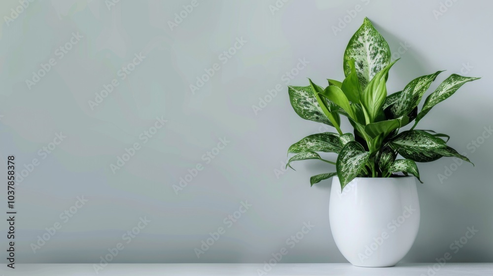 Modern indoor plant isolate on white background Modern indoor plant isolate on white background
