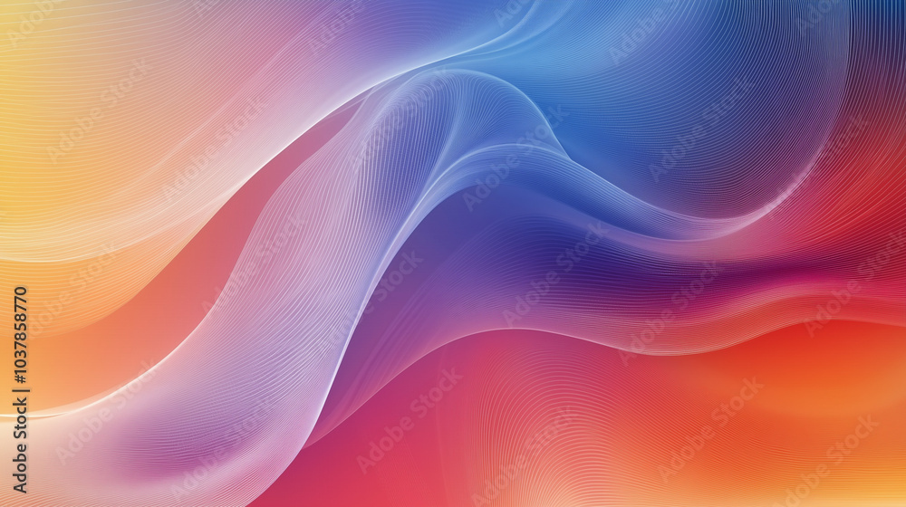 Obraz premium Abstract Background Design with Dynamic Colored Lines