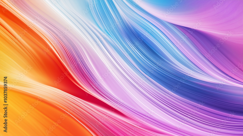 Abstract Flowing Colorful Wave Background Abstract Flowing Colorful Wave Background