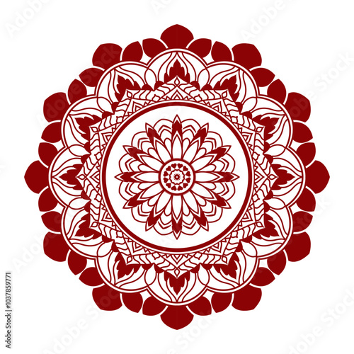 luxury mandala design, vibrant mandala design,Circular pattern mandala design illustrarion photo