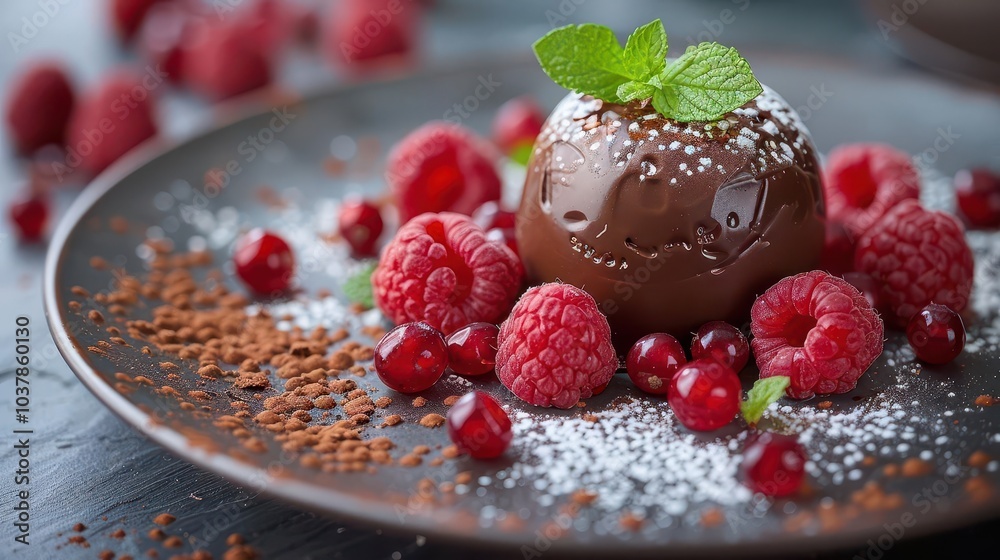 Chocolate dessert art, vibrant colors, delicious dishes, close-up, detailed Chocolate dessert art, vibrant colors, delicious dishes, close-up, detailed