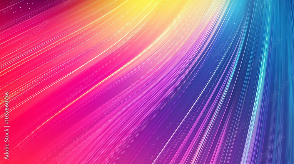 Abstract Background Design with Dynamic Colored Lines Abstract Background Design with Dynamic Colored Lines